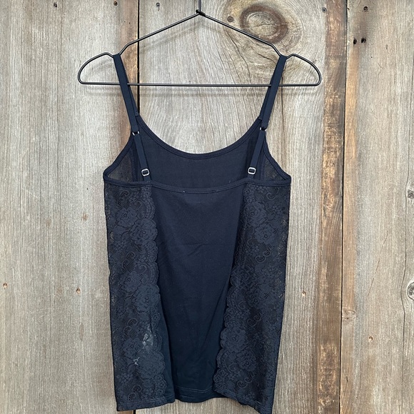 Abercrombie & Fitch Cami Lace Tank Top in Dark Blue / Black Size Small - Picture 3 of 14